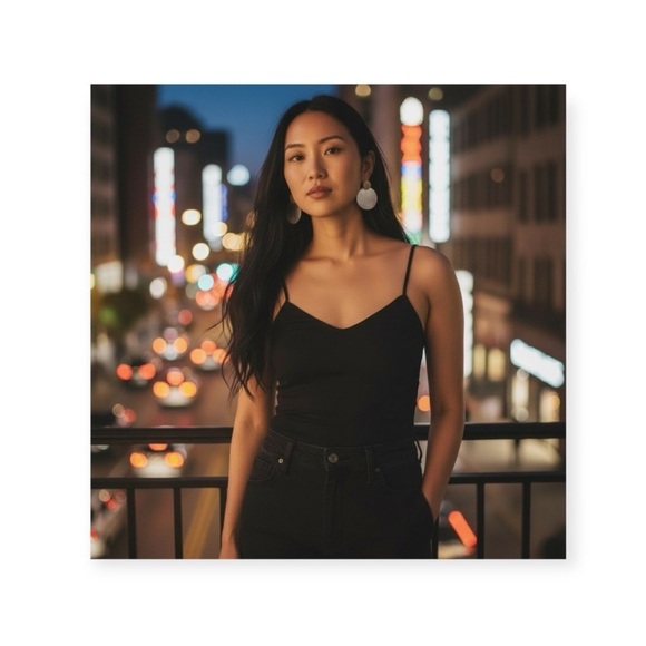 new Zen Sculptural Stack Disc ❉ Drop Earrings ❉ Gold Silver Tone ❉ Tiny Crystal - Picture 15 of 16